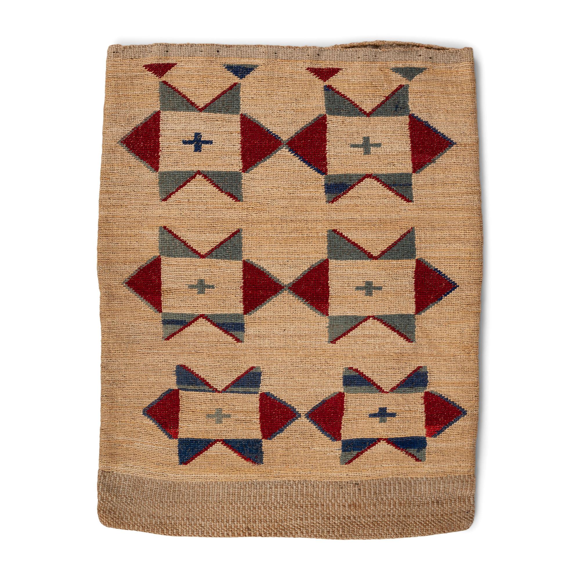 Colorful Nez Perce Corn Husk Flat Bag