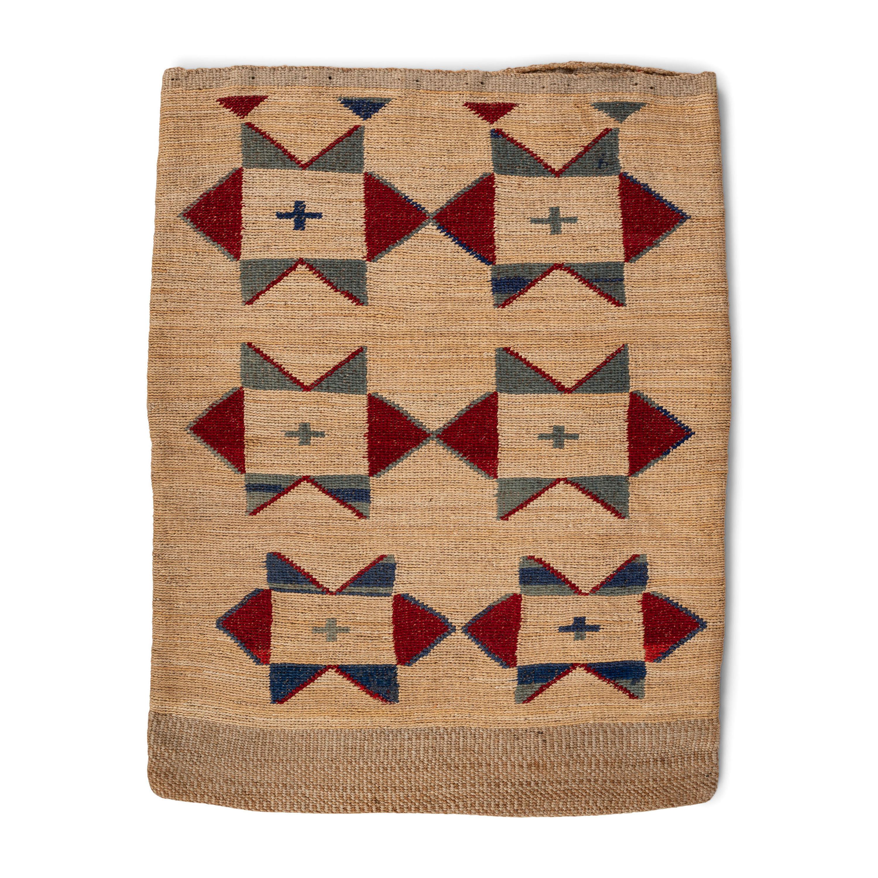 Colorful Nez Perce Corn Husk Flat Bag