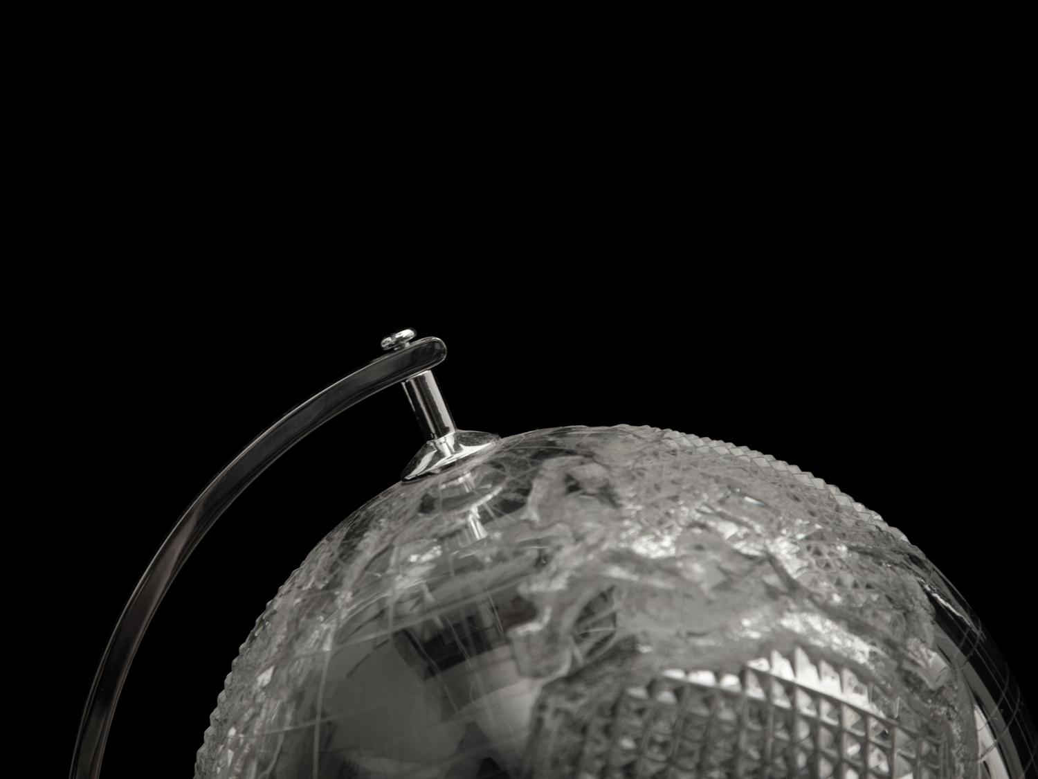 A Waterford Small World Globe on Stand — 20th Century