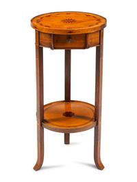 A Continental Marquetry Side Table