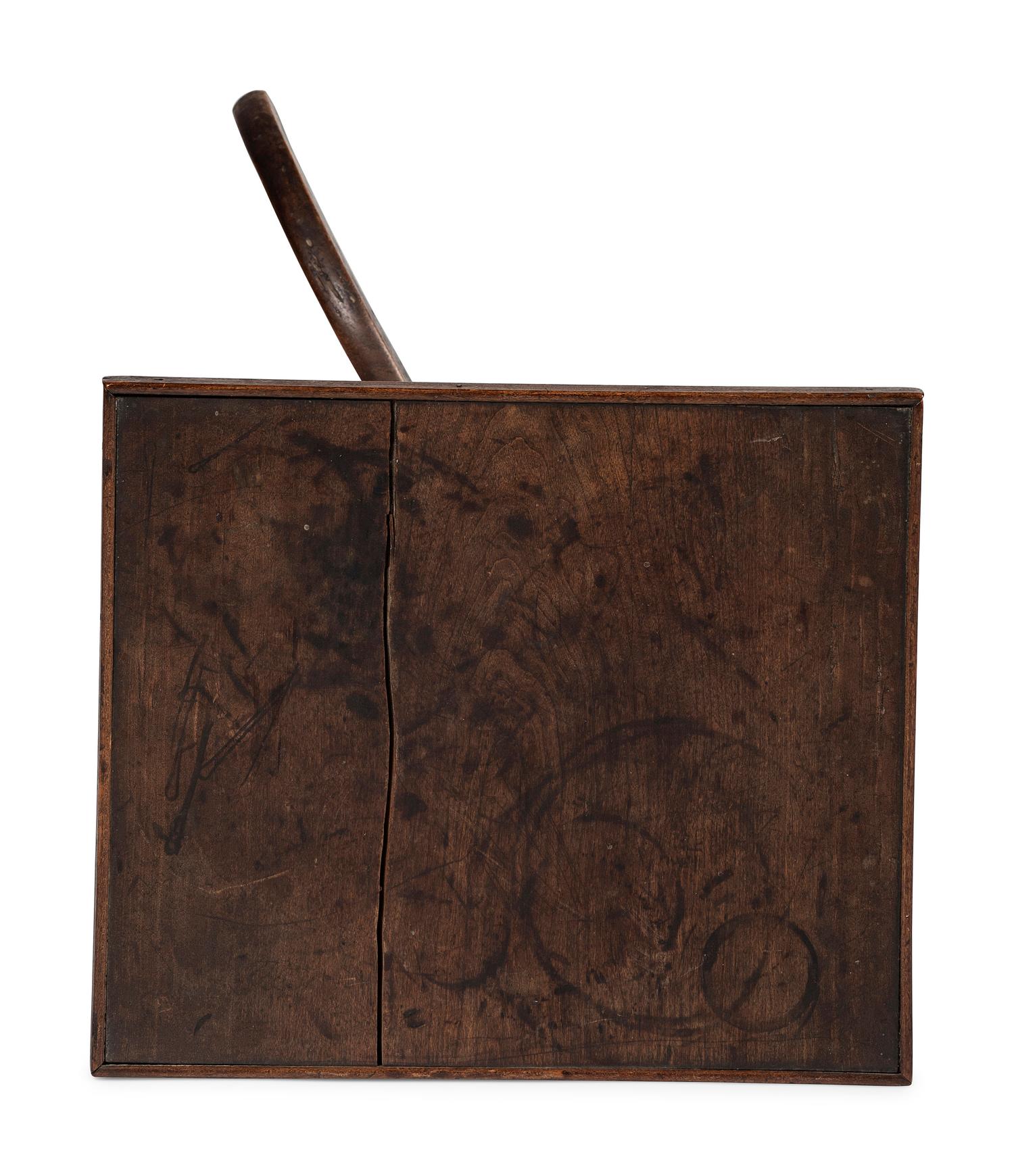 A Country Federal Brown-Stained Cherrywood Candlestand