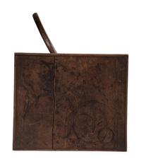 A Country Federal Brown-Stained Cherrywood Candlestand