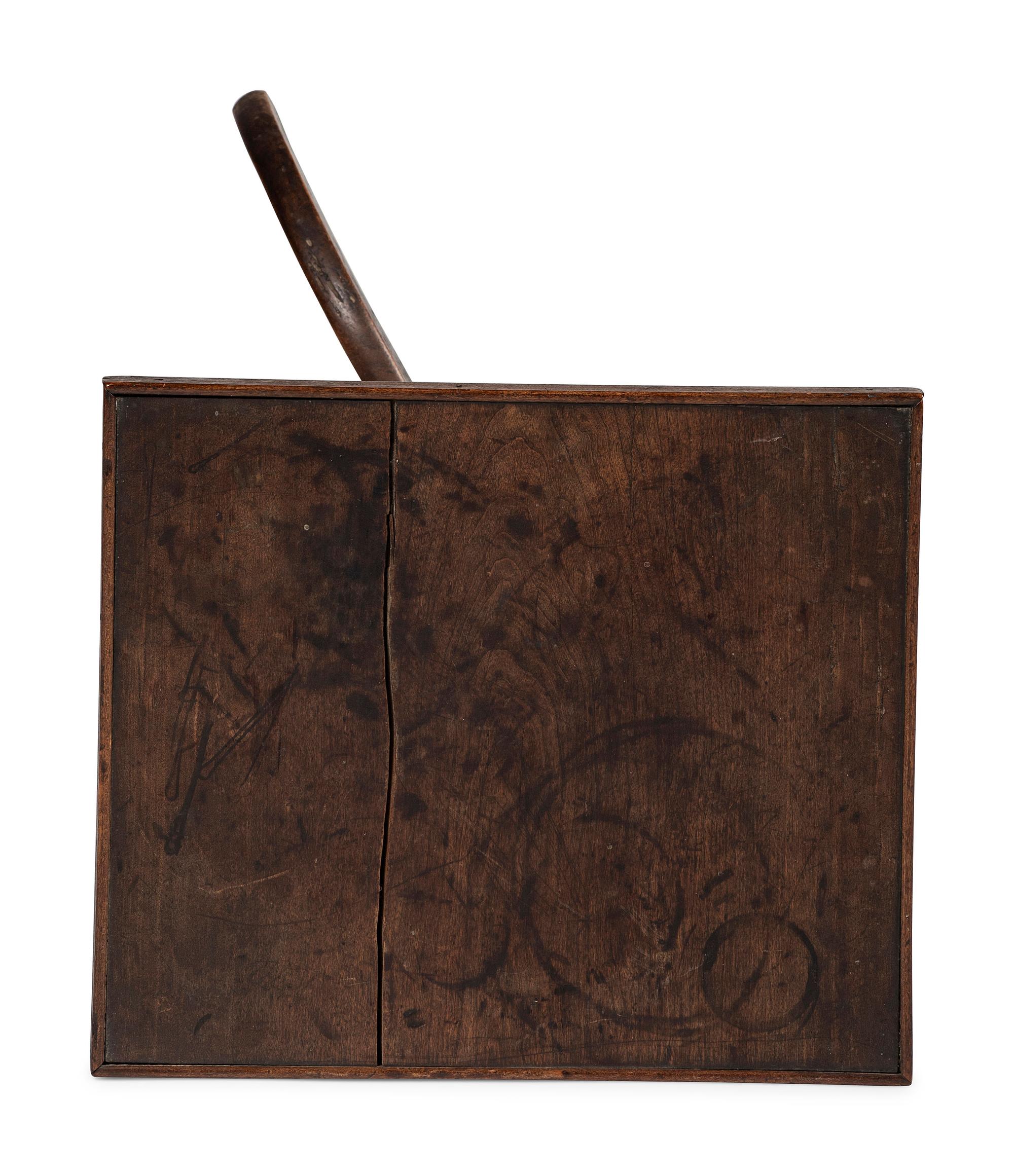 A Country Federal Brown-Stained Cherrywood Candlestand