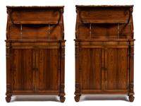 A Pair of Regency Style Rosewood Chiffonieres