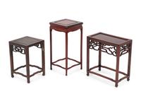 Seven Chinese Wooden Stands