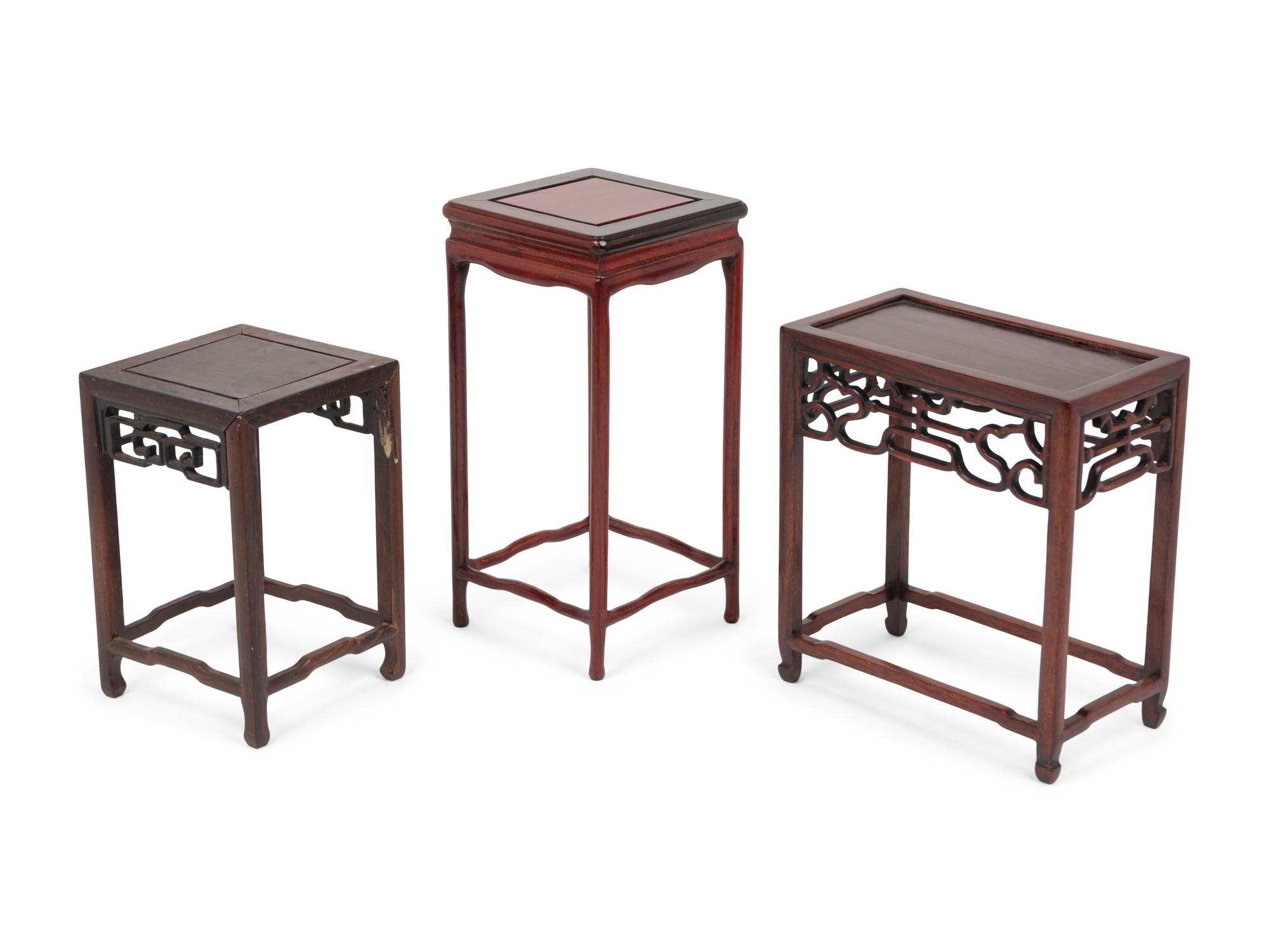 Seven Chinese Wooden Stands