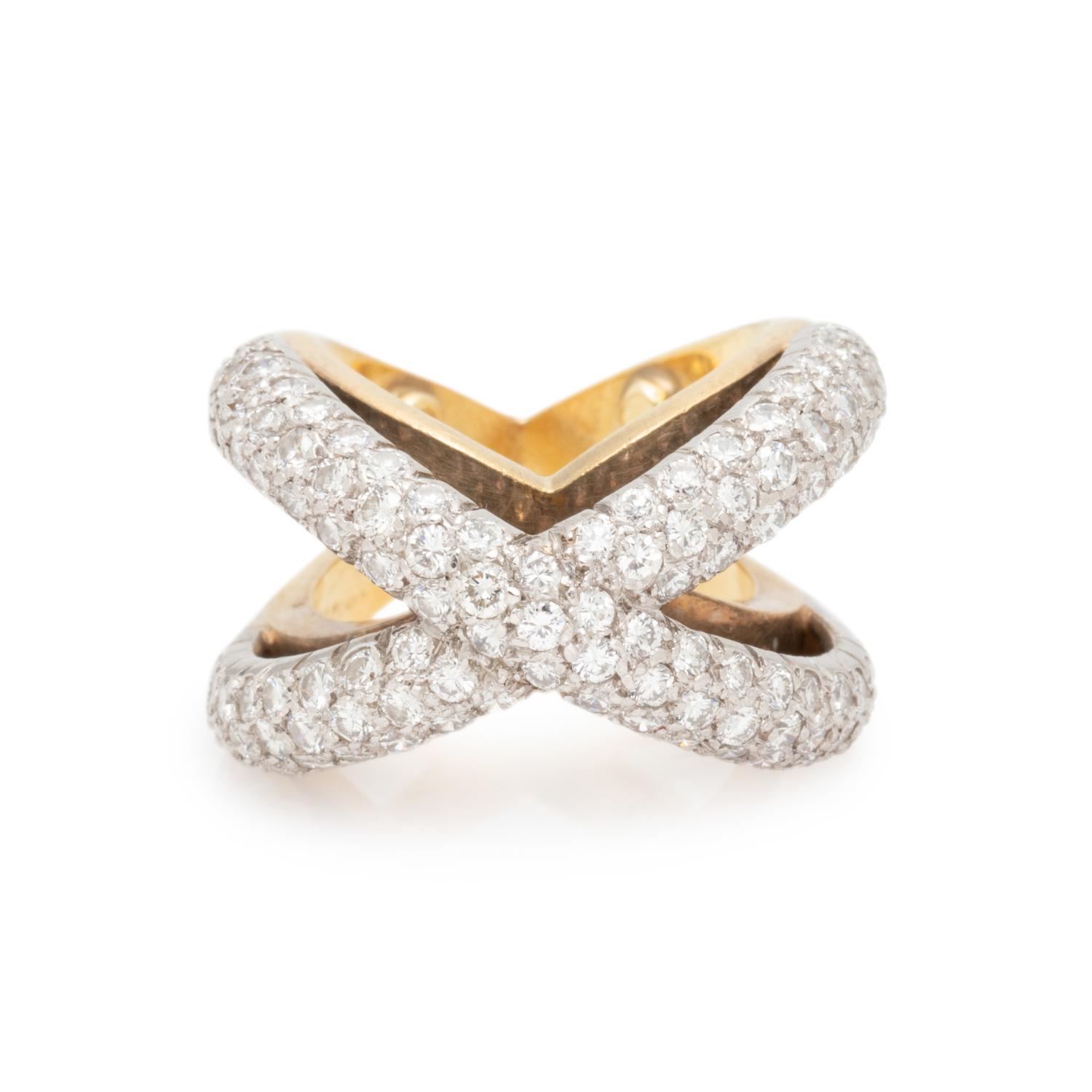 DIAMOND 'X' RING