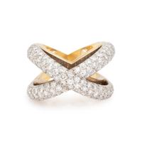 DIAMOND 'X' RING
