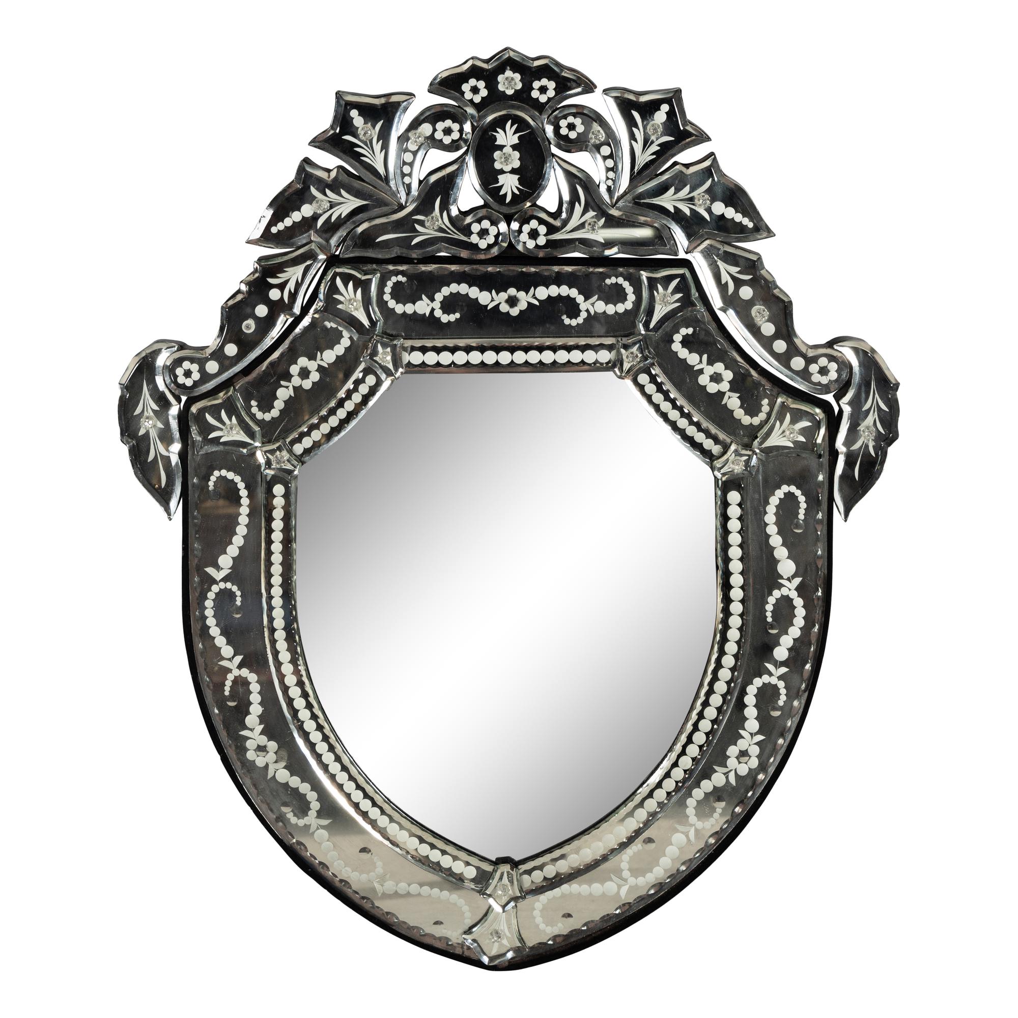A Venetian Glass Mirror