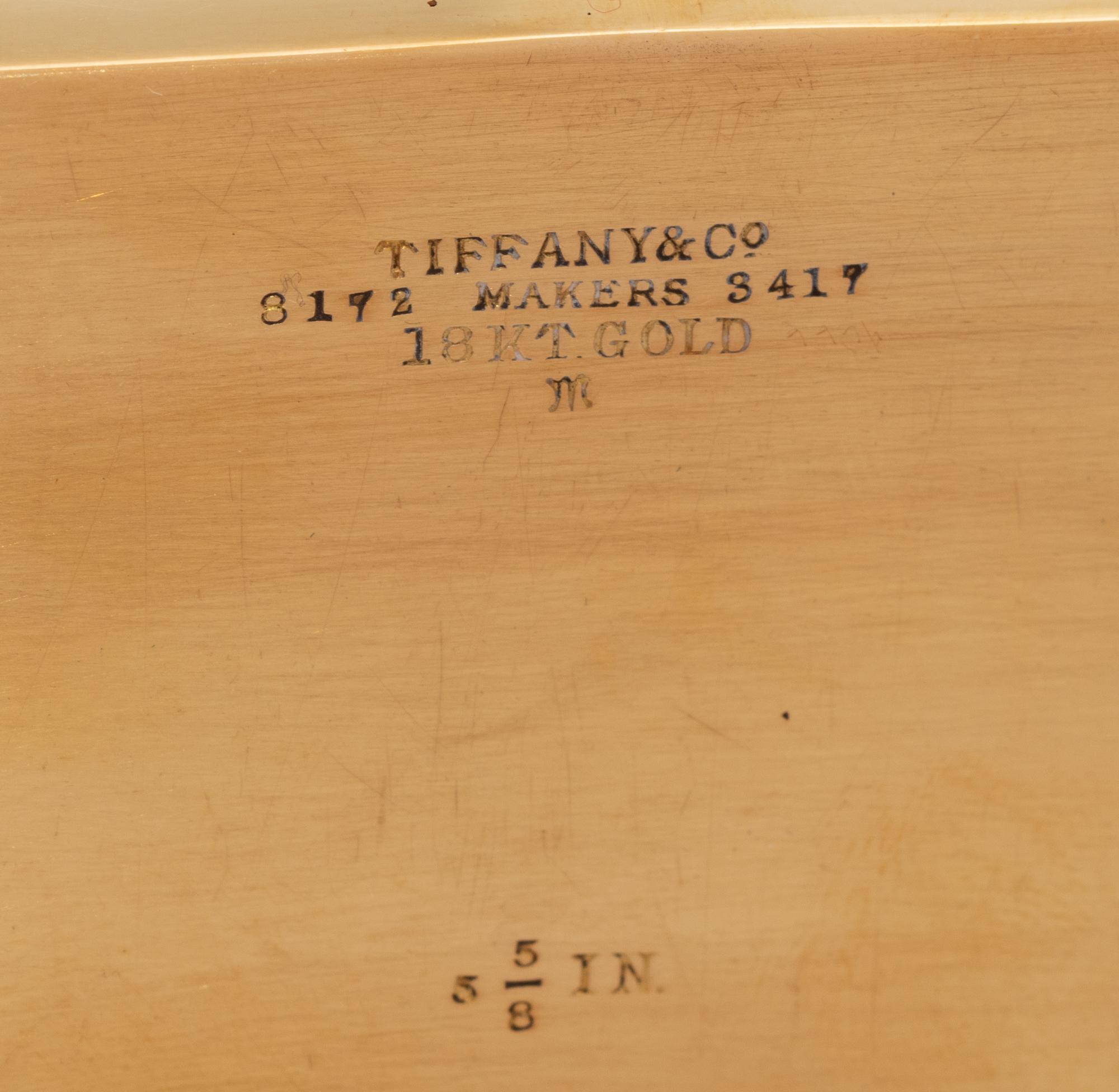 A Tiffany and Co. 18-Karat Yellow-Gold Fourteen-Piece Dresser Set