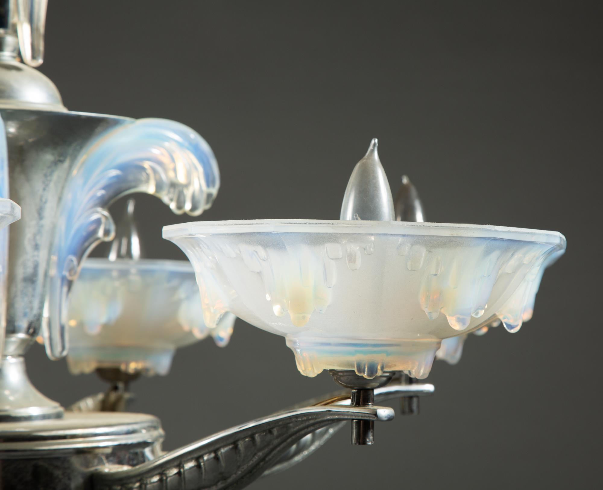 Art Deco Seven-Light Chandelier, circa 1930 — FRANCE, CIRCA 1930