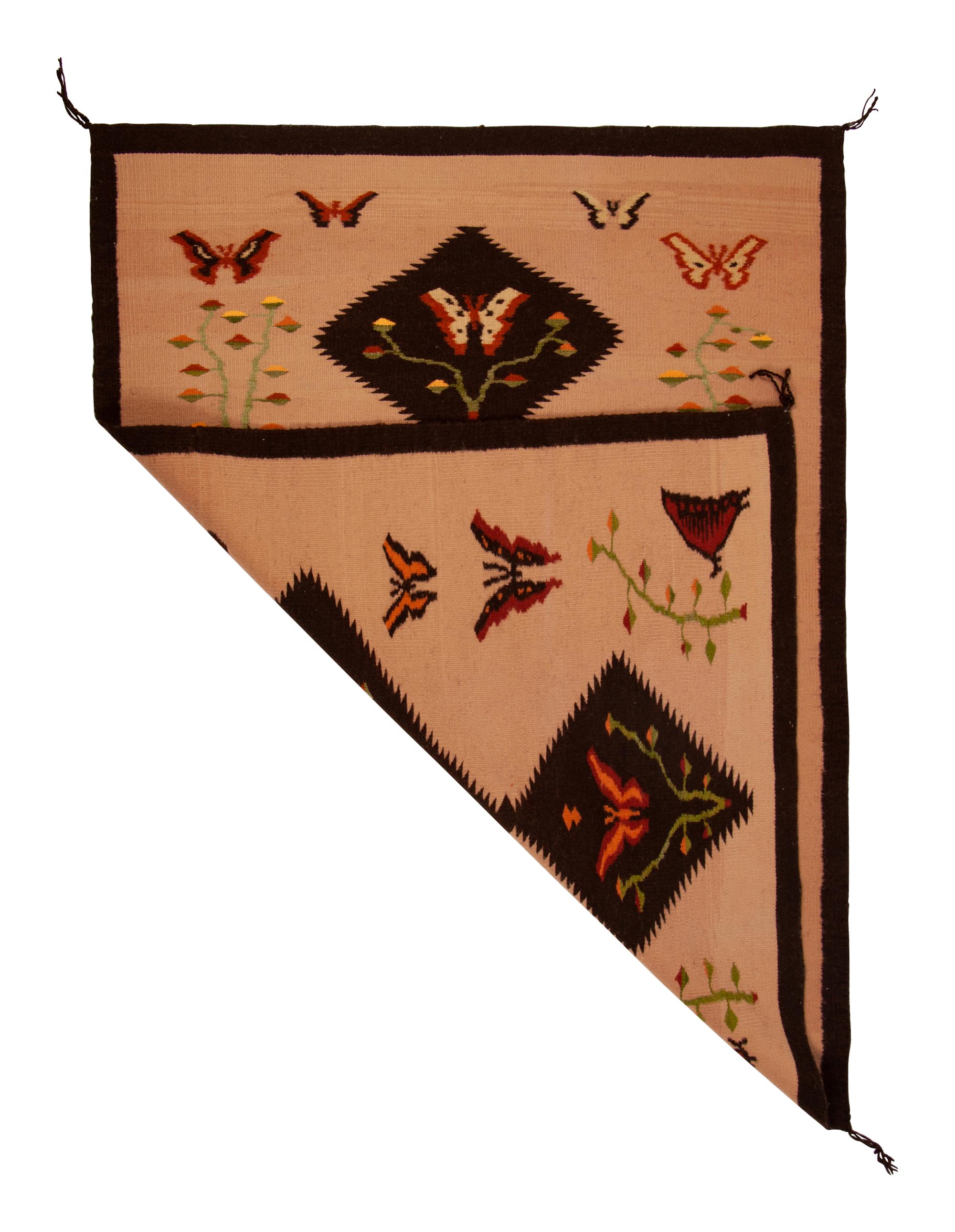 Pictorial Butterfly Weaving / Rug
