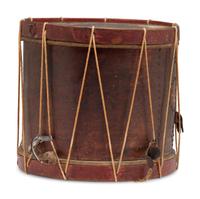 A War of 1812 Painted Militia Drum
