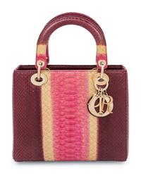 Christian Dior Multicolored Python Small Lady Dior Bag, 2012