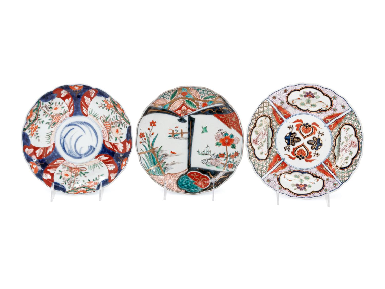 Three Japanese Porcelain Chargers