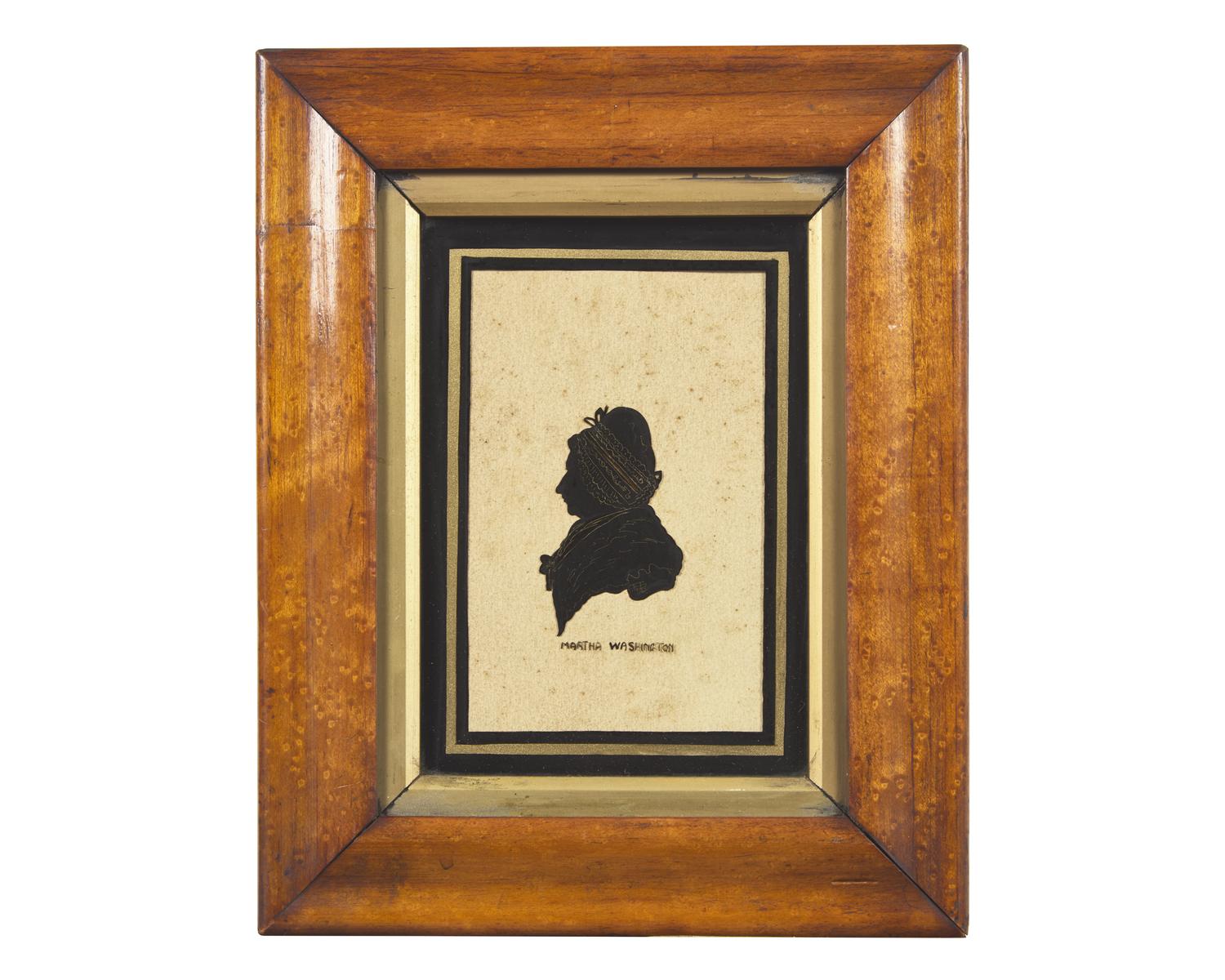 A Group of Three Silhouettes, American and English, 19th Century