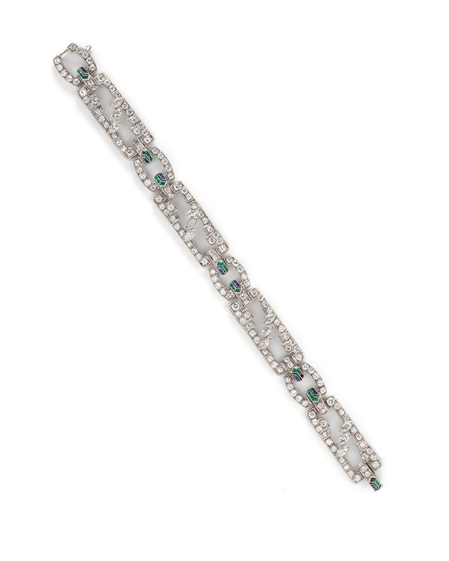 ART DECO, DIAMOND BRACELET