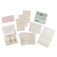 [Civil War] Group of documents and letters related to various Civil War personages
