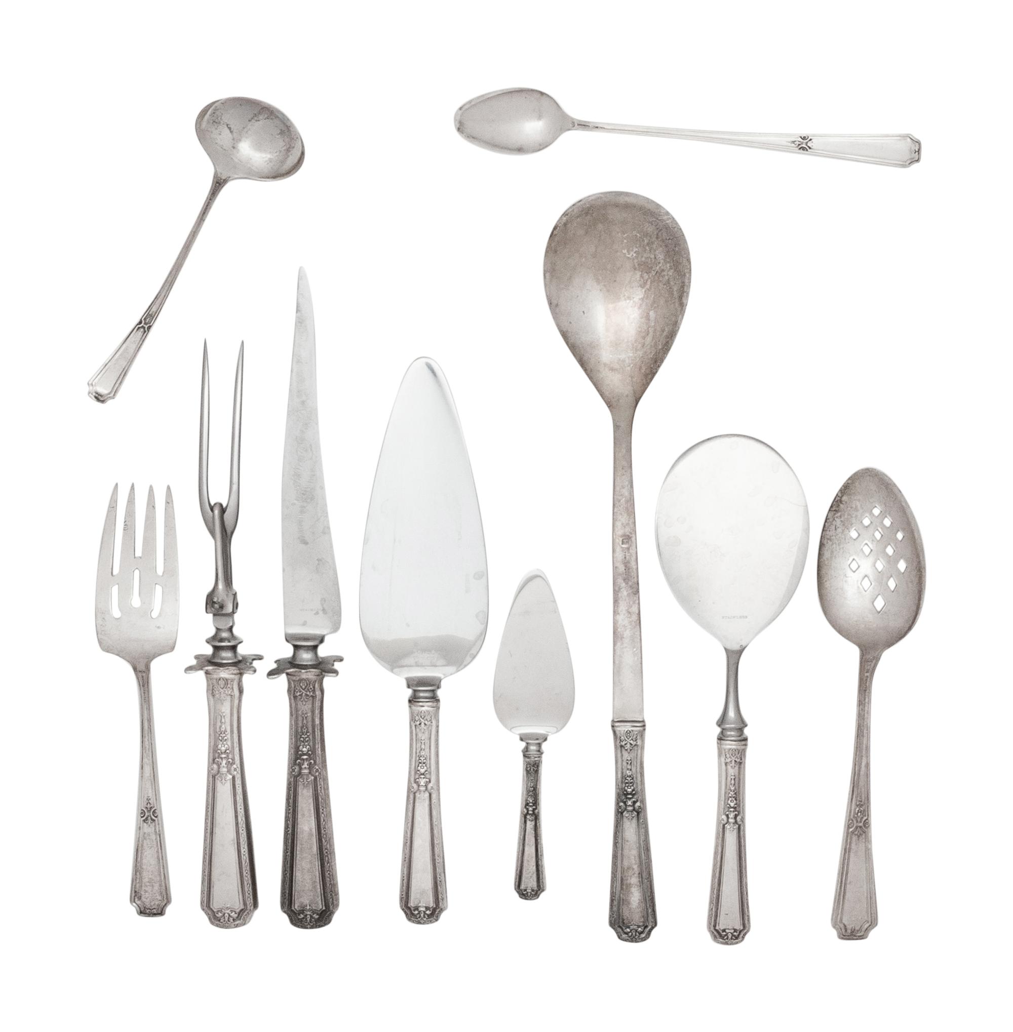 An American Silver Flatware Service