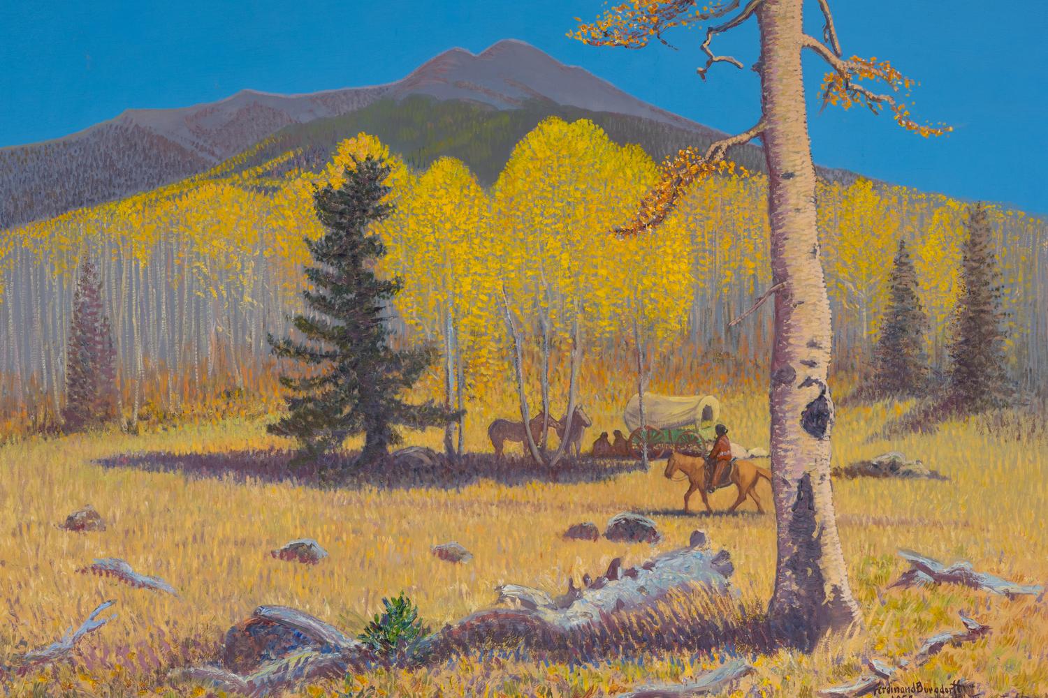 Indian Camp on the Slopes of San Francisco Peaks, on the Road to the Snow Bowl, 1952