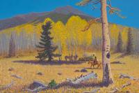 Indian Camp on the Slopes of San Francisco Peaks, on the Road to the Snow Bowl, 1952