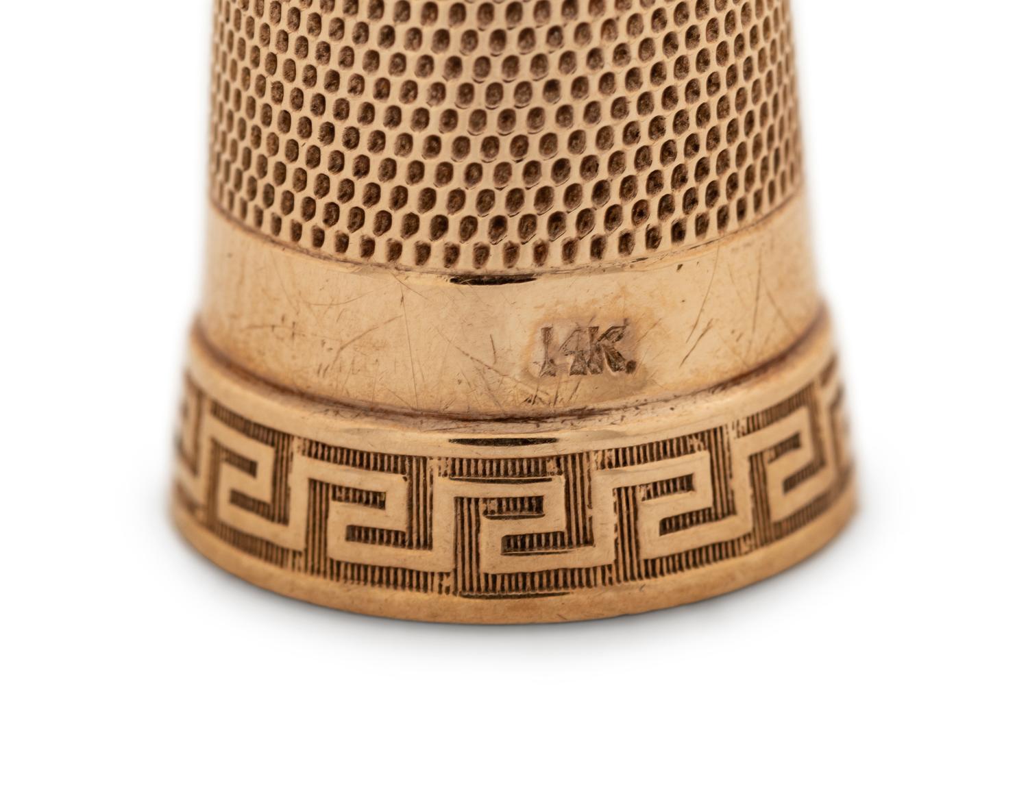 Four American Gold Thimbles