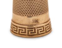 Four American Gold Thimbles