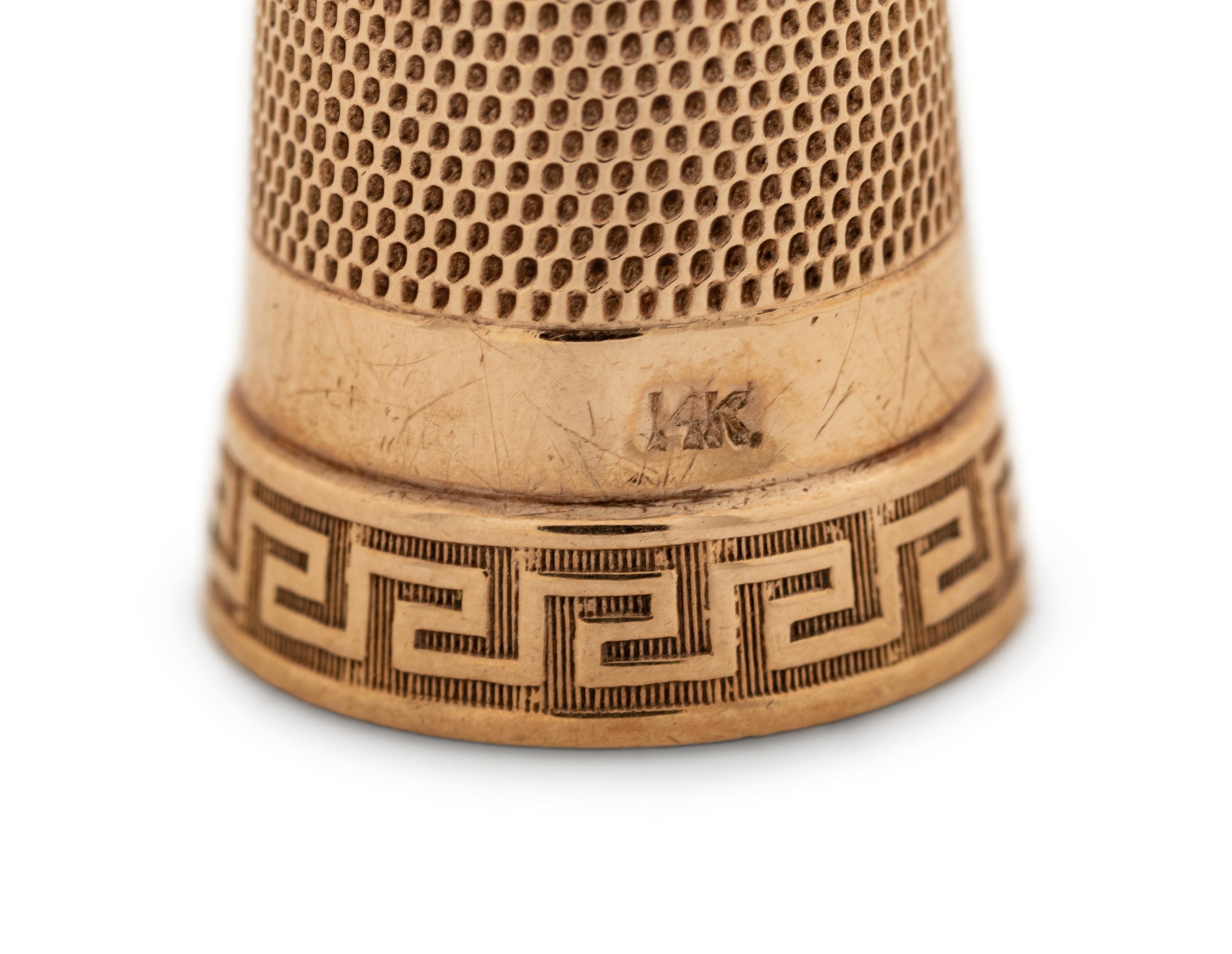 Four American Gold Thimbles