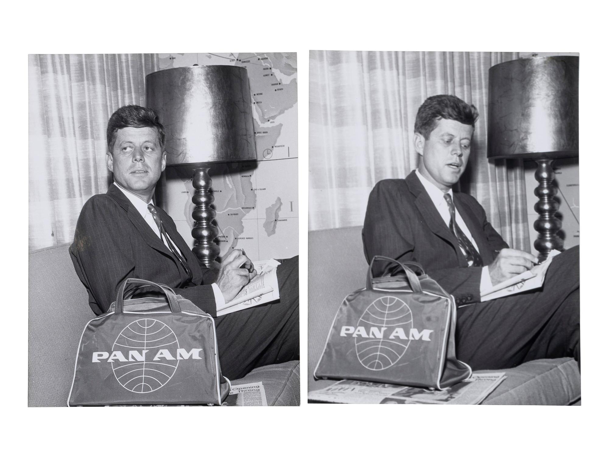 [PRESIDENTS] Photographs and ephemera related to Presidents Kennedy, FDR, Truman, and Reagan.