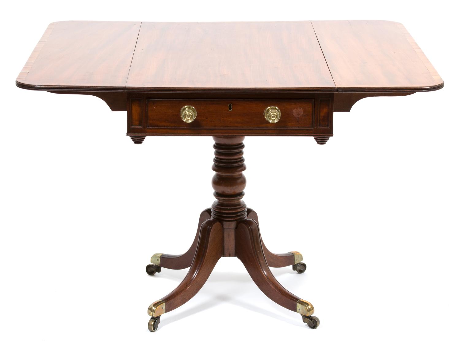 A Regency Mahogany Drop-Leaf Sofa Table — 19TH CENTURY