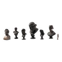 A Collection of Bronze and Cast Metal Busts