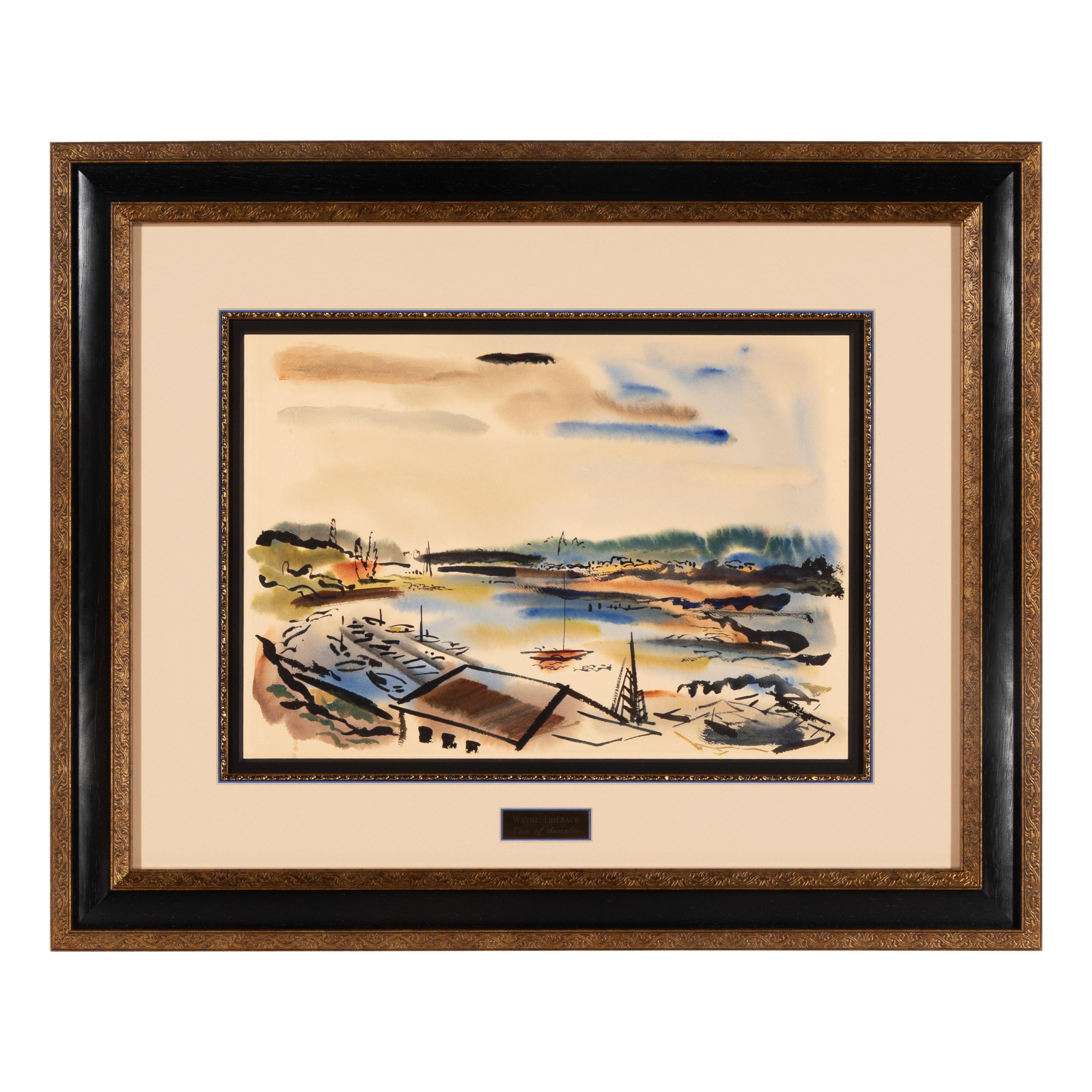 Wayne Thiebaud (American, 1920-2021) — View of Sausalito , c. 1950s