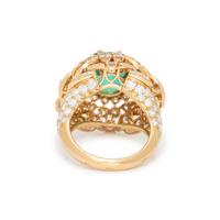 M. GÉRARD, COLOMBIAN EMERALD AND DIAMOND RING