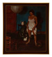 Joyce Lifting Her Skirt