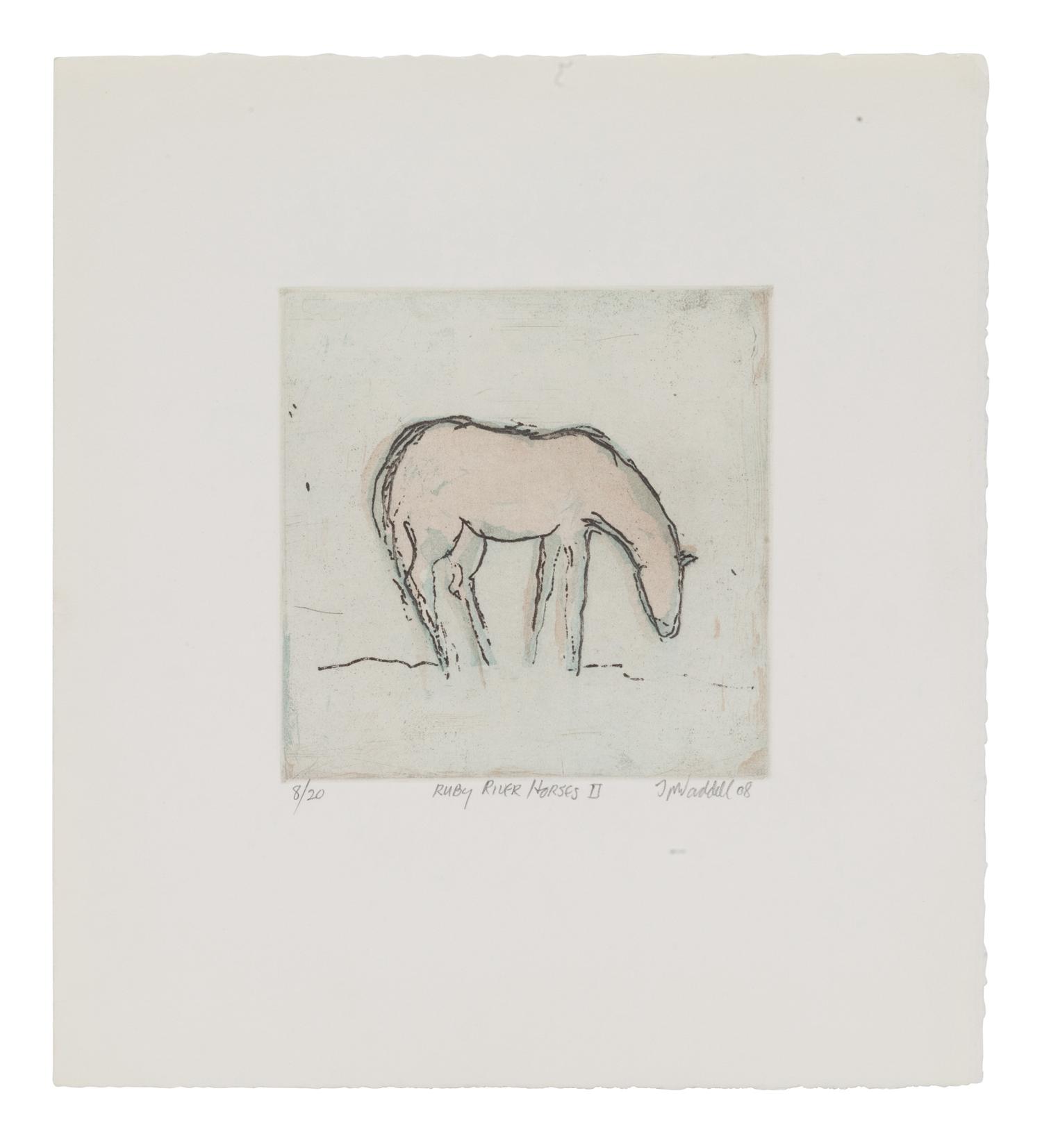 Four Works: Ruby River Horses II, edition 8/20, Ruby River Horses III, edition 9/20, Ruby River Horses IV, edition 8/20, and Ruby River Horses V , edition 8/20, 2008
