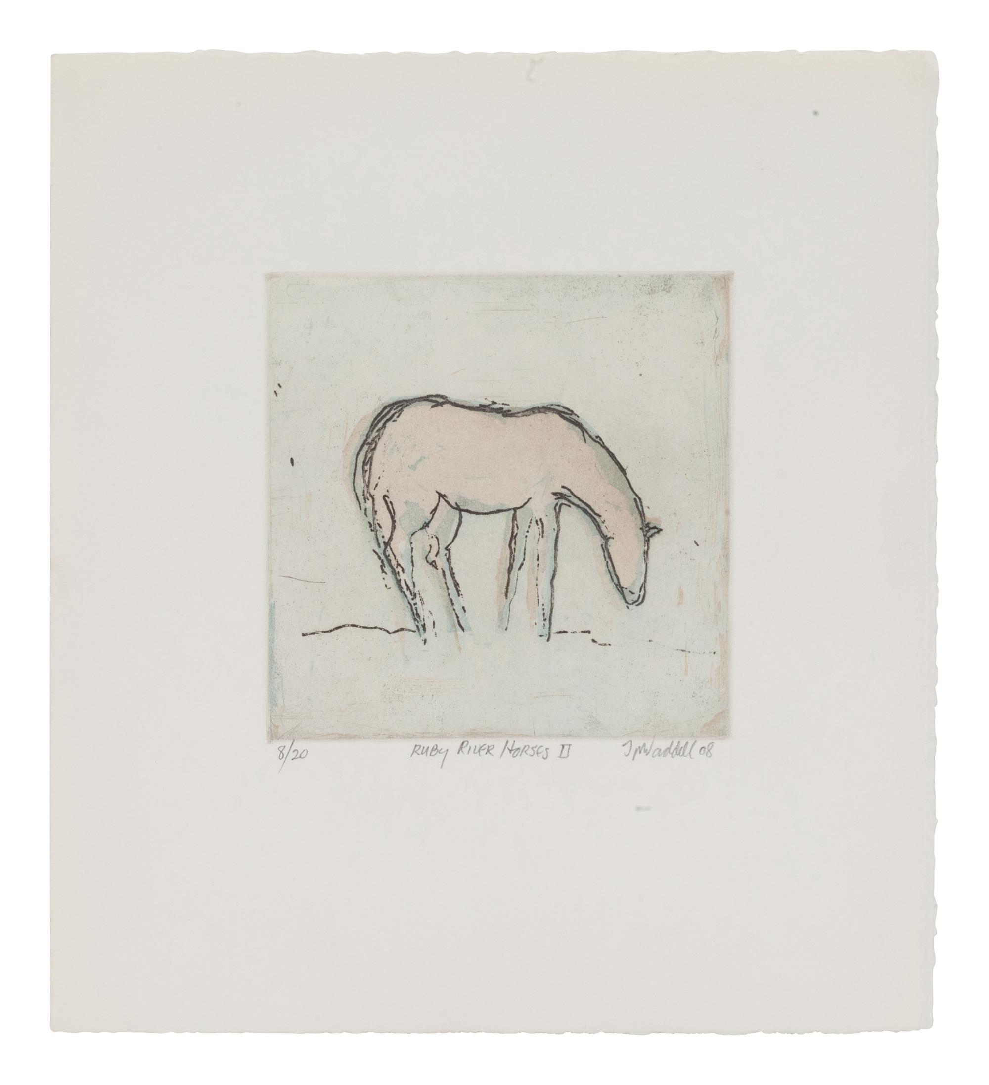 Four Works: Ruby River Horses II, edition 8/20, Ruby River Horses III, edition 9/20, Ruby River Horses IV, edition 8/20, and Ruby River Horses V , edition 8/20, 2008