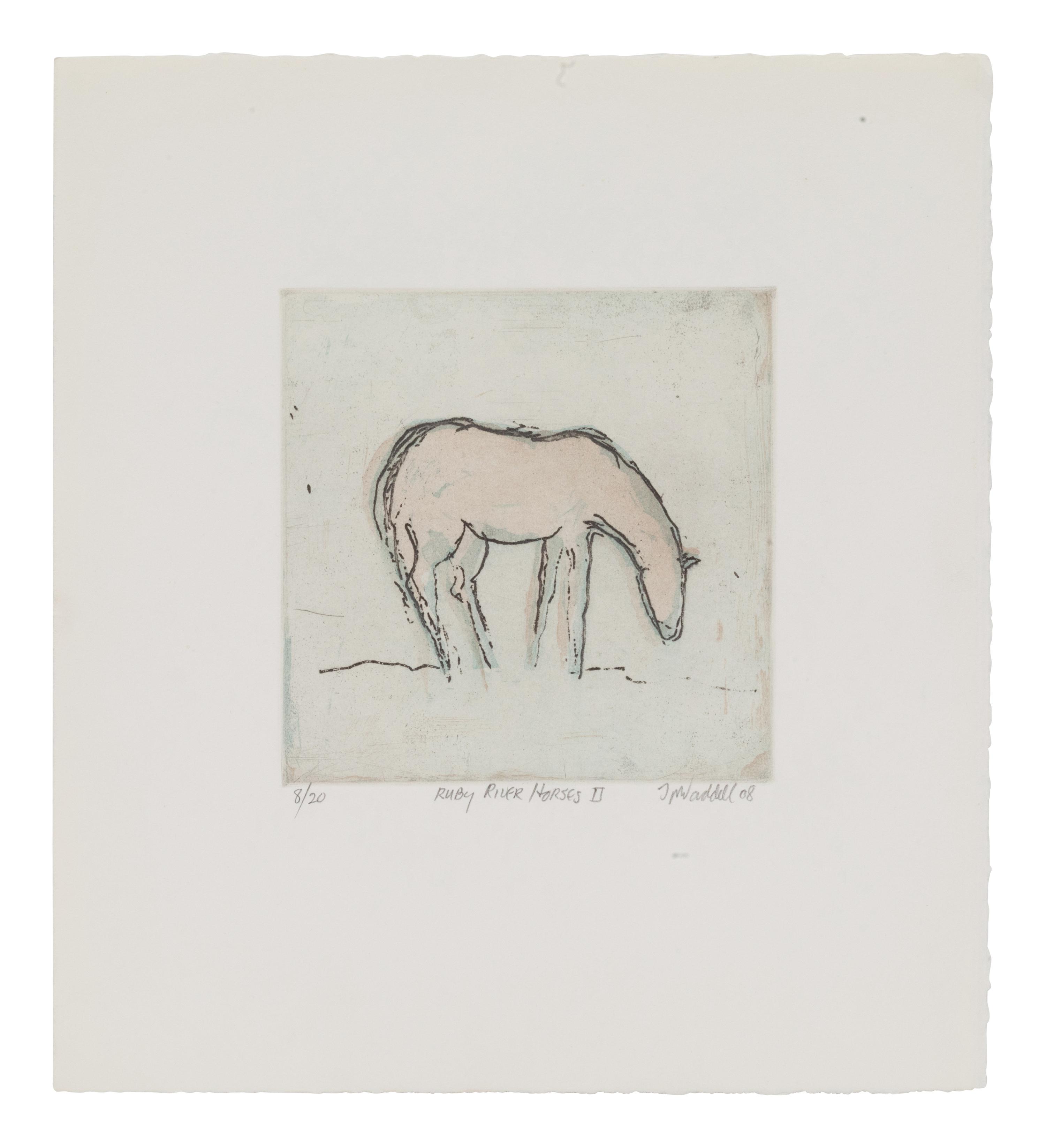 Four Works: Ruby River Horses II, edition 8/20, Ruby River Horses III, edition 9/20, Ruby River Horses IV, edition 8/20, and Ruby River Horses V , edition 8/20, 2008