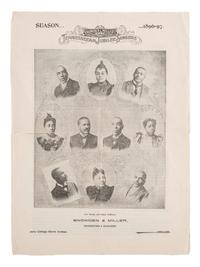 [MUSIC]. A group of tickets, handbills, and programs from the Fisk Jubilee Singers, comprising: