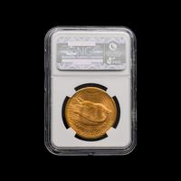 A 1925-S Saint Gaudens $20 Gold Coin [NGC MS62]