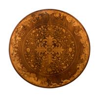 A Dutch Mahogany and Marquetry Center Table