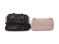 Two Prada Gaufre Nappa Leather Bags