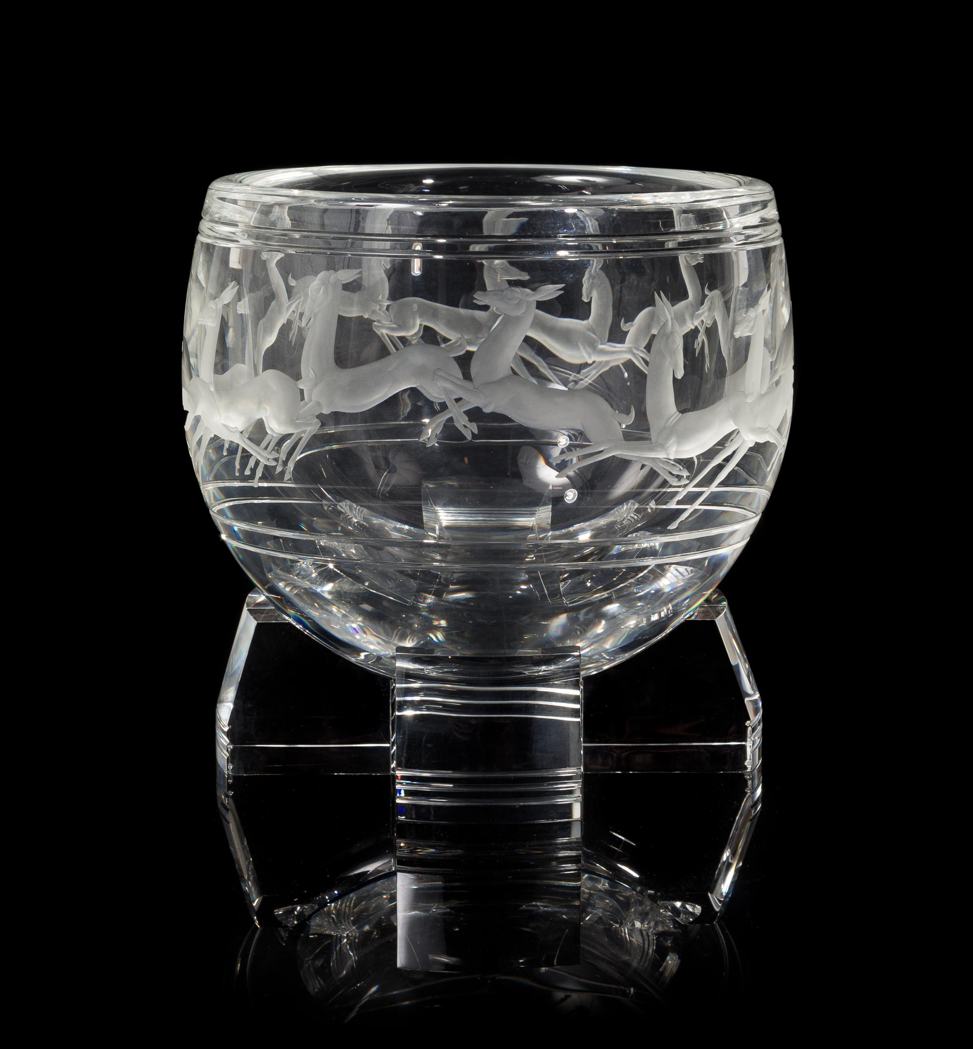 Steuben (Sidney Waugh), 1935, Gazelle Bowl, model no. #0053