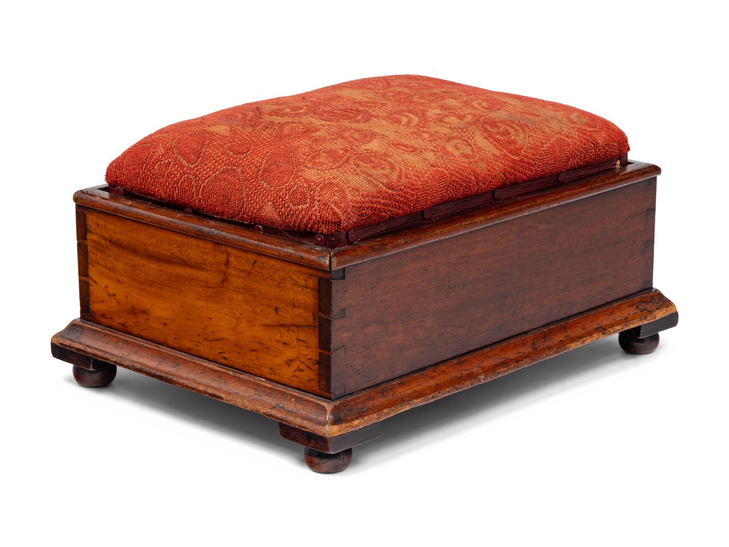An English Mahogany Prayer Stool