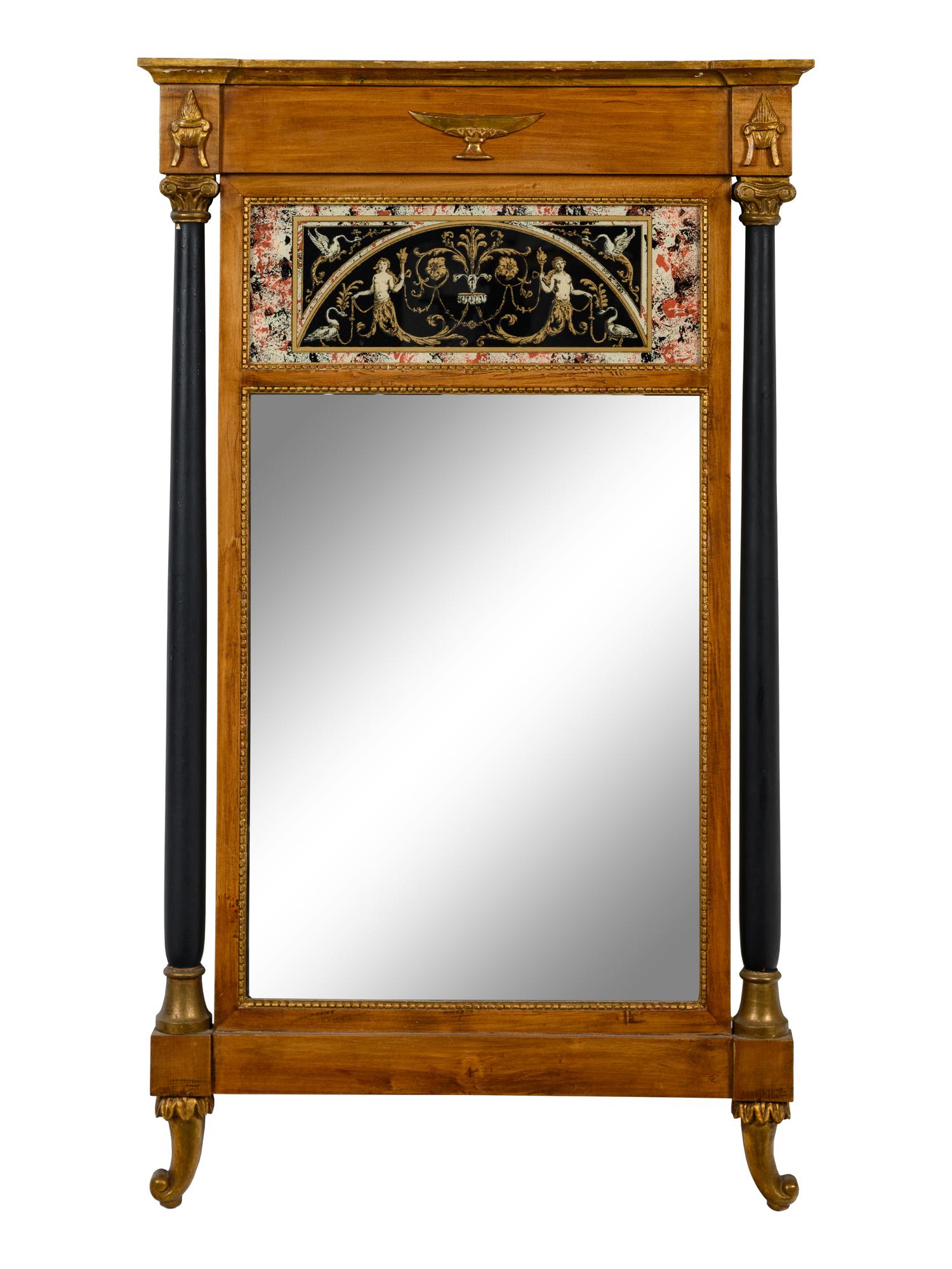 A Pair of Paladio Neoclassical Style Mirrors