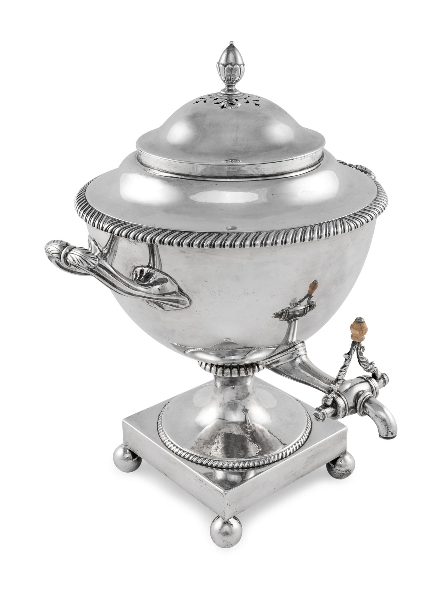 A George III Silver Tea Urn