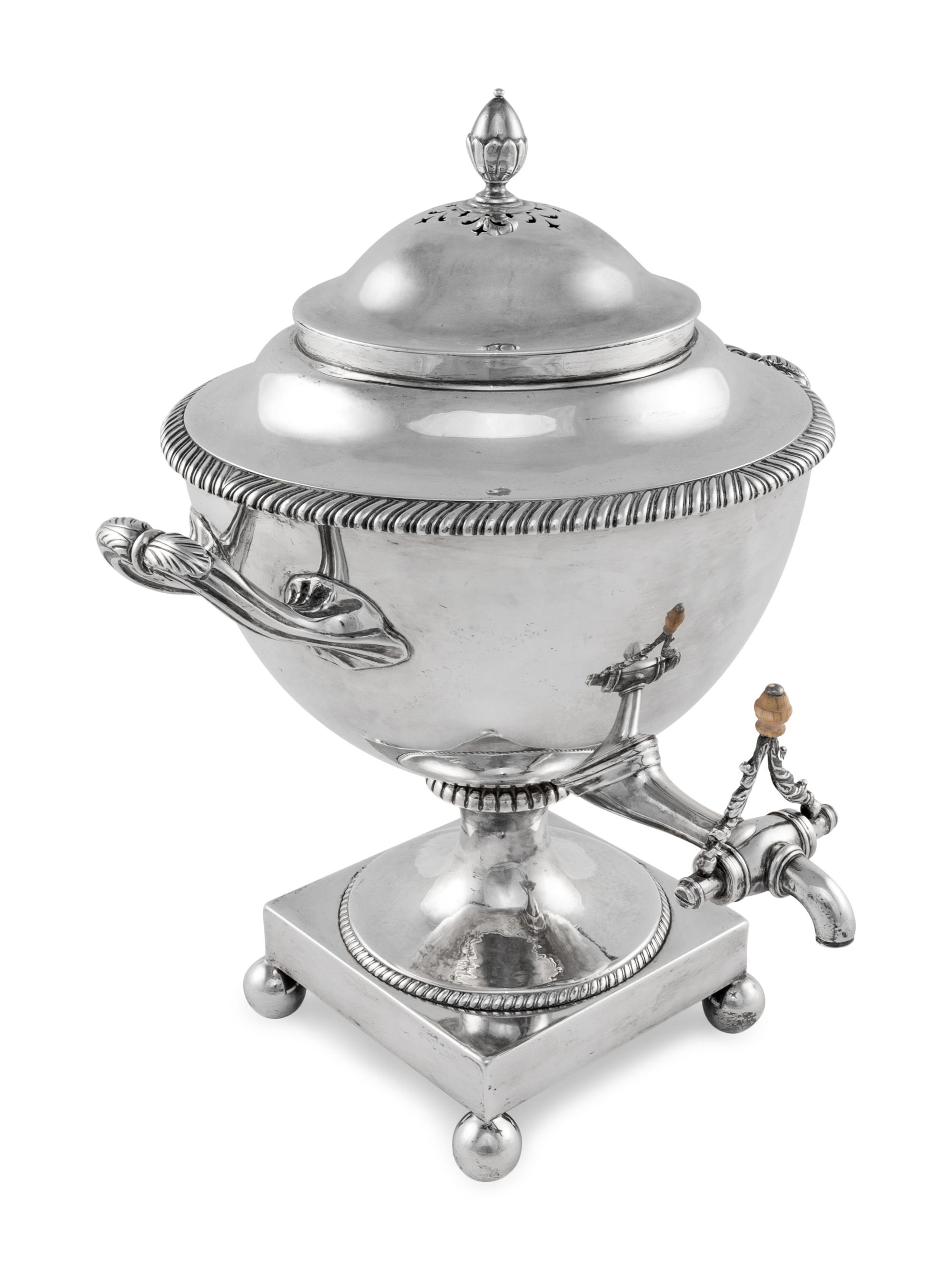 A George III Silver Tea Urn