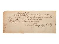 [REVOLUTIONARY WAR]. Documents related to payment of Connecticut soldiers.