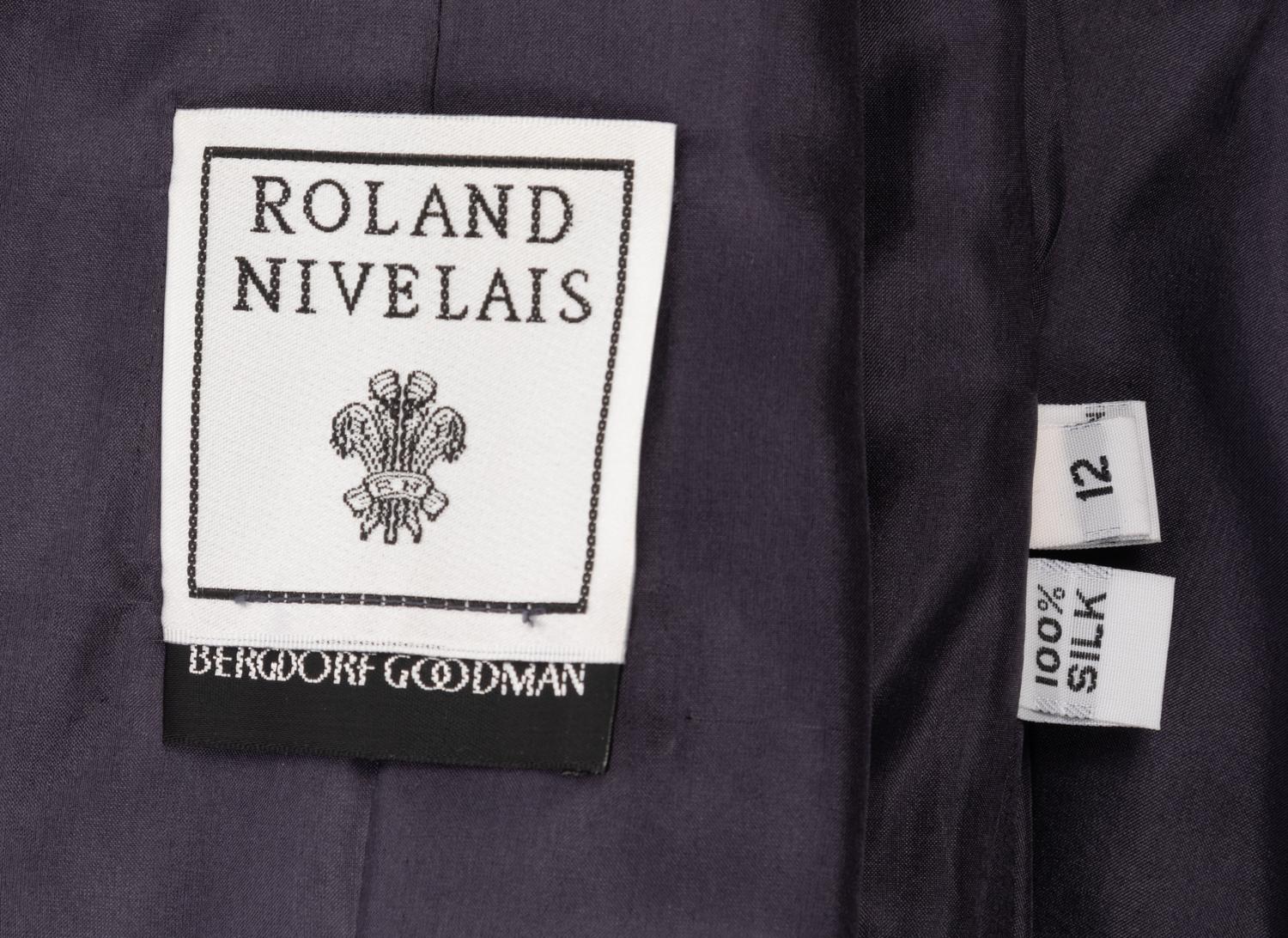 Collection of Seven Designer Evening Dresses: One Giorgio Armani, One Bill Blass, One Lawrence, One Akris, One Pamela Dennis, Two Roland Nivelais — Garage