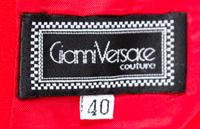A Gianni Versace Red Wool and Silk Dress, Size 40.