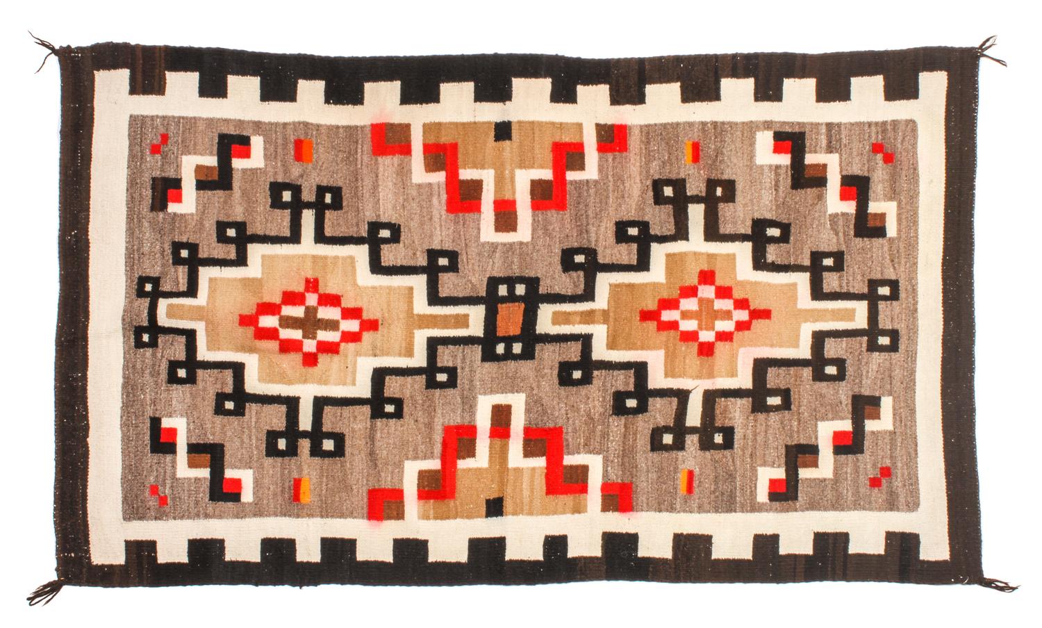 Two Navajo Klagetoh Rugs Larger: 76 x 48 inches — Early 20th Century